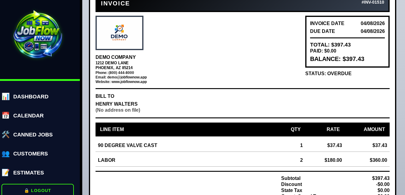 Invoice View